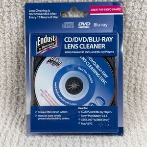 Endust CD DVD Blu-ray Lens Cleaner Disc for PS3 Xbox One PC 262000 New in Box